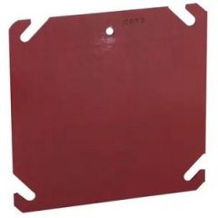 RACO 911-8 RED 4SQ FLAT COVER