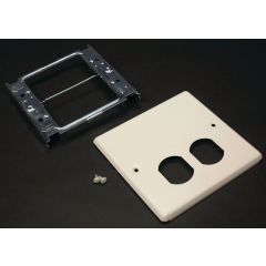 WM G4047BX 2G GRY COVER PLATE