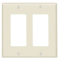 LEV 80409-T 2G ALM WALL PLATE