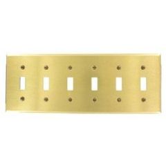 LEV 81036 6G BRS SWITCH PLATE