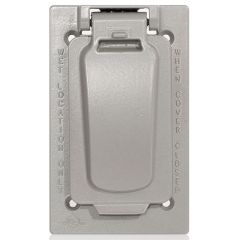 LEV WM1VF-GY RECEPTACLE COVER