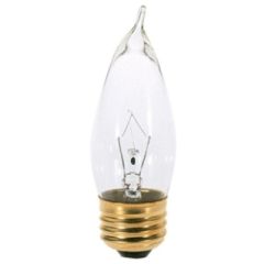 SATCO S3264 25W CLEAR FLAME